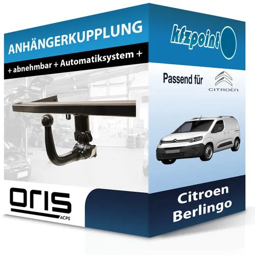 Produktbild Peugeot Partner L1 (Oris) vertikal abnehmbare Anhängerkupplung