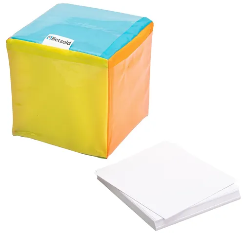 Betzold Lernspielzeug Pocket Cube inkl. Blanko-Karten zum Beschreiben und Bemalen