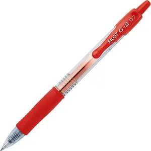 Pilot BL-G2-7-R Gelschreiber rot - Präzise 0,4 mm Strichstärke für exaktes Schreiben, 1 Stück im praktischen 1er Pack