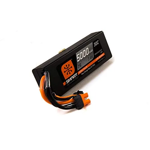 Spektrum SPMX50002S30H3 2S 7,4V 5000mah 30C Smart LiPo-Akku - Akkus für höchste Leistung: 5000mAh Kapazität und 30C Entladung für optimale Power in RC-Modellen.