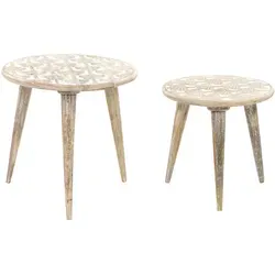 BELIANI Beistelltisch 2er Set