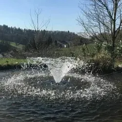 AquaOne Schwimmende Teich Fontäne COP-10000 - Spring- & Zierbrunnen, einfache Montage und ideal für große Teiche mit einer Förderleistung von 20000 l/h.