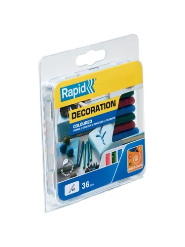 Rapid 7 mm Klebesticks Glitzer farbig