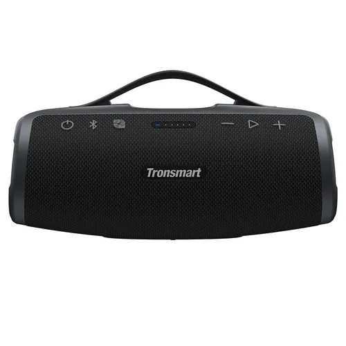 Tronsmart Mirtune S100 Tragbarer Bluetooth-Lautsprecher - Lautsprecher mit 50 W Leistung, 20 Stunden Akkulaufzeit und IPX7 wasserdicht, ideal für Outdoor-Aktivitäten mit anpassbarem EQ und Regenbogen-Lichtshow.