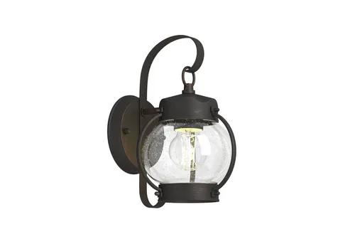 Lindby Wandleuchte Gerlo - Vintage Außenlampe in Braun - Lampen für Außenbereiche: IP23 Schutz gegen Tropfwasser, ideal für Terrasse, Garten und Balkon. Bringt stimmungsvolles Licht für gemütliche Sommerabende und mehr Sicherheit im Winter.