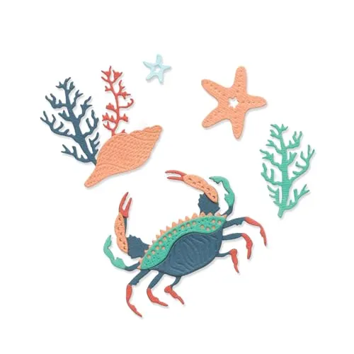 Sizzix Thinlits Stanzschablonen-Set Ocean Medley, mehrfarbig, Einheitsgröße