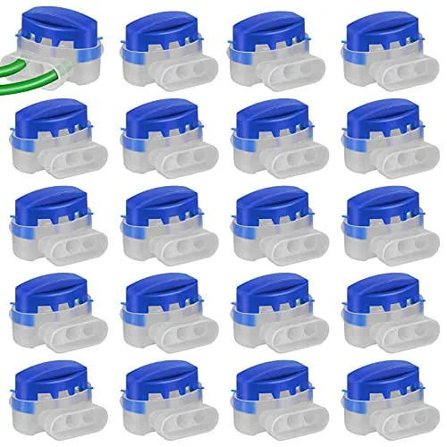 Supamz Kabelverbinder, 20 Stücke Kabelverbinder for Mähroboter Rasenroboter Rasenmäher Automower 314 Wasserdicht Kabelklemmen Anschlussklemmen Kabel Verbinder für Gardena Mähroboter