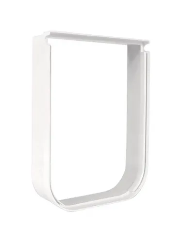 Trixie Tunnel Element für Katzenklappe 3869 - Weiß, hochwertiger Kunststoff, verlängert die Tiefe um 25 mm für reibungslosen Zugang