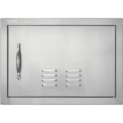 VEVOR BBQ Tür 508x356mm aus Edelstahl - Edelstahl Zugangstür für Außenküchen, leicht zu reinigen und ideal für BBQ-Fans, Maße: 508x356mm, perfekter Zugang zur Grillinsel.