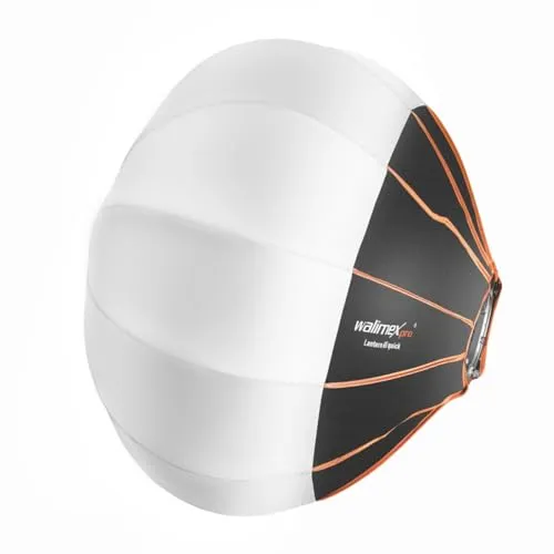Walimex pro 360° Ambient Light Softbox 65cm - Zubehör für Blitzgeräte: 360° Softbox für gleichmäßige Lichtverteilung, ideal für kreative Shootings in Studio und Outdoor.