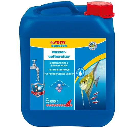 Liter sera aquatan Wasseraufbereiter entfernt Chlor, bindet Schwermetalle ... 5