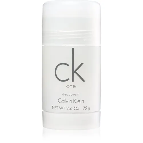Calvin Klein CK One Deo-Stick 75 g - Unisex Deo-Stick, alkoholfrei und ideal zur Kombination mit dem CK One Duft. Bietet langanhaltenden Schutz gegen Schweiß und hinterlässt ein frisches Gefühl.