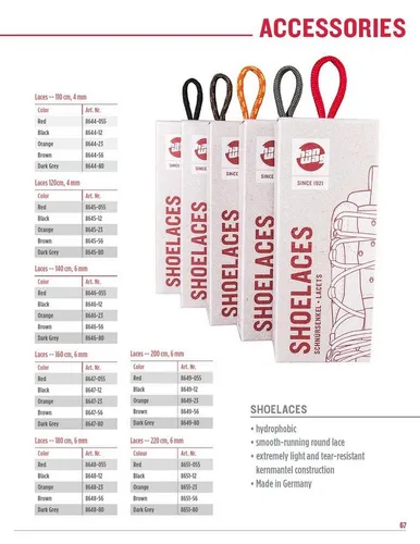 Hanwag Schnürsenkel Hanwag Shoelaces / Schnürsenkel