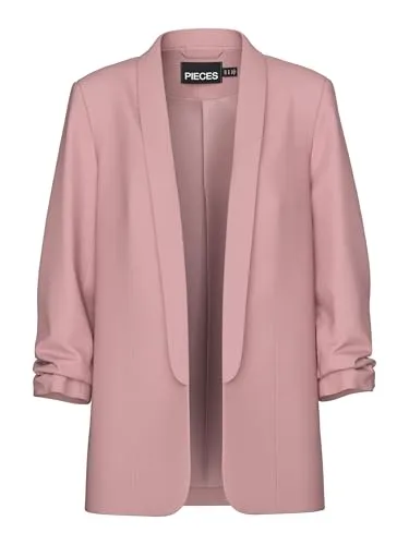 pieces Blusenblazer PCBOSELLA 3/4 mit Faltendetail - Business-Mode mit elegantem Faltendetail am Ärmel, slim fit Passform und pflegeleichtem Material für einen stilvollen Auftritt im Büro.