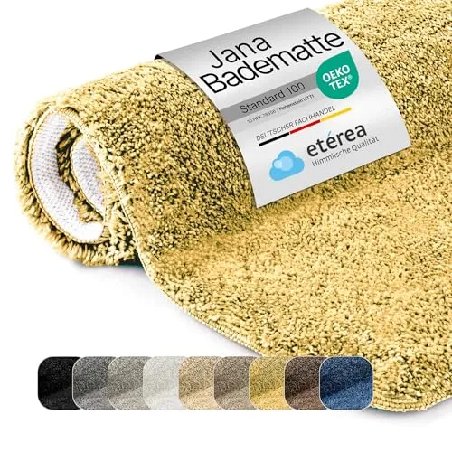 etérea Badezimmerteppich Jana in gold von etérea