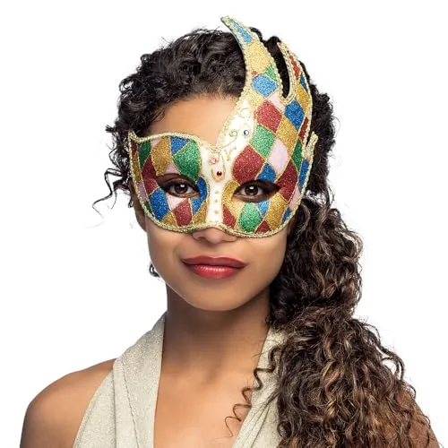 Boland Venezianische Augenmaske, Accessoire, Kostüm, Karneval, Mottoparty, Halloween, Maskenball
