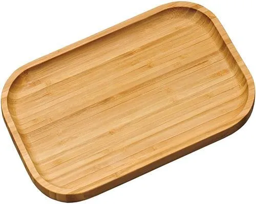 Kesper Buffetplatte Servierbrett Partyplatte Bambus 37,5x27,5 cm 4000270581618