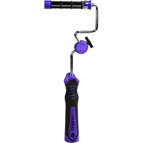 Maler ROTATION DolphinRoller MINI SYSTEM 10cm Griff, Farbroller Griffteil - ultraleicht, stabil, 2k Griff