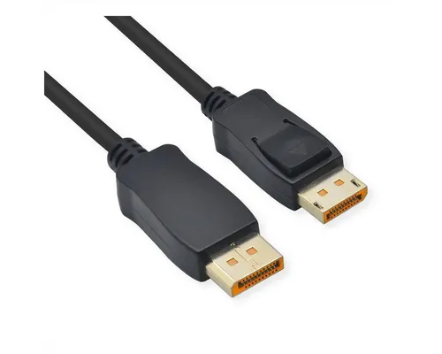 ROLINE DisplayPort Kabel, v2.1, 16K, DP ST - ST, DisplayPort Männlich (Stecker), DisplayPort Männlich (Stecker) (100.0 cm)