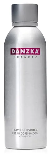 Danzka | Vodka | Cranraz | Premium - Vodka | 1 x 700ml | Aluminiumflasche | Skandinavisches Design | Copenhagen