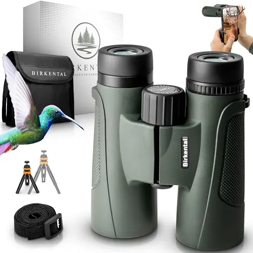 Birkental Fernglas 12x42 für Erwachsene – Wasserdicht und Kompakt