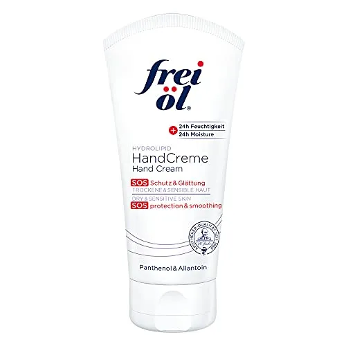 FREI ÖL Hydrolipid HandCreme 75 ml - Handcreme für zarte Hände, regeneriert und schützt intensiv, zieht schnell ein und bewahrt die Feuchtigkeit.