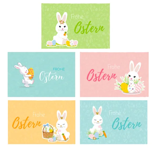Osterkarten Grußkarten Karte Klappkarte Frohe Ostern 12x18cm mit Umschlag 5