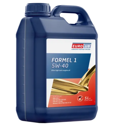 Eurolub Motoröl FORMEL 1 5W-40 216005 - Hochwertiges Motoröl für optimale Leistung und Schutz, ideal für Sportwagen und leistungsstarke Motoren.