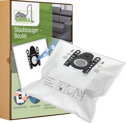 Etana 30x Staubsauger-Beutel für Siemens VS06A111 - Haushaltsgroßgeräte: Hochwertige, mehrlagige Filterbeutel für optimale Filtrationsleistung und saubere Ausblasluft - 30 Stück für lange Nutzung.