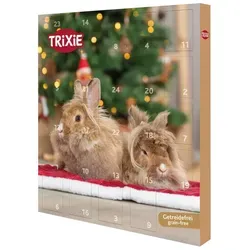 TRIXIE Weihnachtskalender für Nagetiere - Adventskalender für Nagetiere, mit 24 Überraschungen für eine festliche Vorweihnachtszeit und artgerechte Beschäftigung.