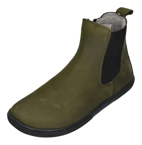 KOEL Barefoot Booties FILAS MERINO khaki - Damenschuhe Größe 37 EU - Wanderschuhe mit atmungsaktivem Merinowolle-Obermaterial, ideal für komfortables Laufen und Outdoor-Aktivitäten.