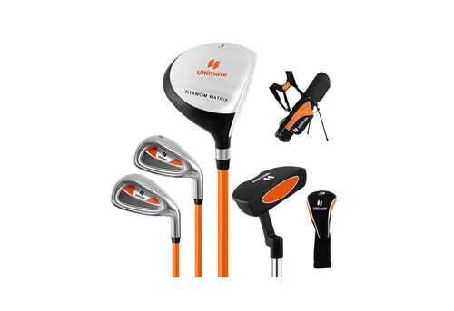 COSTWAY 5-teiliges Kinder Golfschläger Set für Rechtshänder