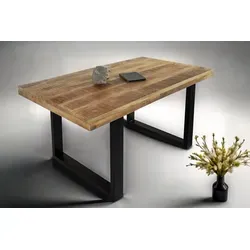 Esstisch Rio 120x80 cm aus massivem Mangoholz in braun von Samsung