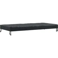 vidaXL Tischdecken Uni Schwarz 102 x 202 x 15 cm Stoff 4106104