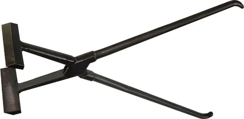 STUBAI Deckzange 282316, gerade – Maulbreite 160 mm, Länge 570 mm, durchgestecktes Gewerbe, geschmiedet & gehärtet – Profi-Falzzange für Dachdecker & Spengler