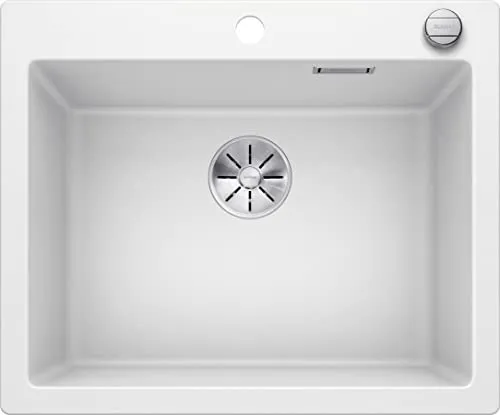 BLANCO PLEON 6 | Granitspüle aus SILGRANIT - Sanitäranlagen & Zubehör - Extrem widerstandsfähig gegenüber Kratzern mit maximalem Volumen durch besonders tiefes Becken, ideal für 60 cm breite Unterschränke.