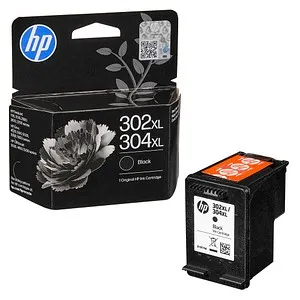HP 302XL/304XL Tintenpatrone Schwarz - Original Qualität - Hohe Kapazität Tintenpatrone für brillante Druckergebnisse. Ideal für den täglichen Einsatz, mit einer Reichweite von bis zu 300 Seiten. Perfekt für Zuhause oder Büro.