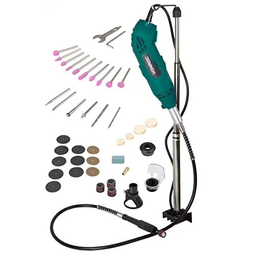 VONROC Multifunktionswerkzeug 160W – flexibel und vielseitig - Multifunktionswerkzeug mit 40-teiligem Zubehörset und praktischer Aufbewahrungstasche, ideal für kreative DIY-Projekte und präzise Anwendungen.