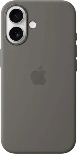 APPLE IPHONE16 SILICONE CASE WITH MAGSAFE - Stone Gray, schützende und stylische Handyhülle für optimalen Schutz und kabelloses Laden