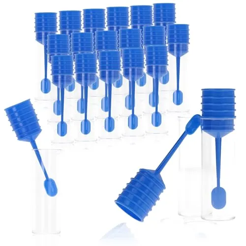 Horn Medical 20x Untersuchungsröhrchen I Stuhl-/Kotröhrchen I Probenröhrchen mit Löffel