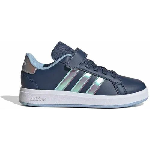 adidas GRAND COURT 2.0 EL C Kinderschuhe Blau, Größe 29 - Sneaker für Mädchen in trendigem Blau, bequem und ideal für Alltag und Sport. Hol dir die adidas GRAND COURT 2.0 EL C versandkostenfrei auf Spartoo.de!
