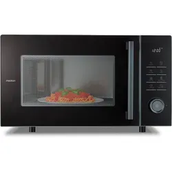 MEDION 3-in-1 Mikrowelle MD12231 mit Grill & Heißluft - Leistungsstarke Kombimikrowelle (25L) mit 900 Watt Mikrowelle, 1.500 Watt Grill und Heißluftfunktion. Ideal zum schnellen Kochen, Frittieren und Überbacken – für mehr Vielfalt und Genuss in Ihrer Küche!