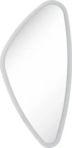 FACKELMANN LED Spiegel organic MIRRORS - Wandspiegel mit stilvoller LED-Beleuchtung - Badspiegel mit umlaufender LED-Beleuchtung, ideal für modernes Badezimmer. Die organische Form und neutralweiße Lichtfarbe sorgen für optimale Sicht beim Schminken und Rasieren.