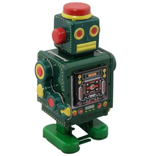Freak Scene Roboter - Green Robot - grünerBlechroboter - Retro Blechspielzeug