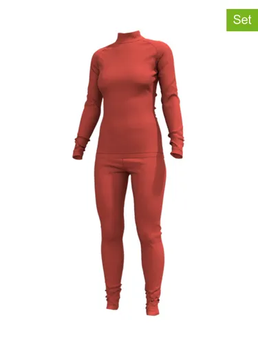 Halti 2tlg. Set Funktionswäsche für Damen in Rot, Größe 38 von Halti