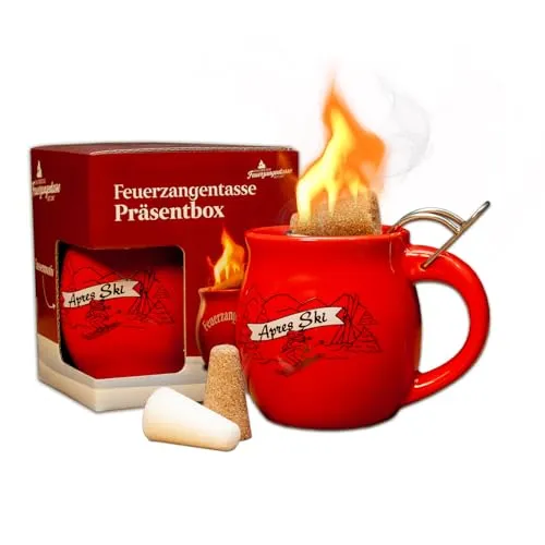 Feuerzangentasse 1er-Set, Rot/Après-Ski - für Feuerzangenbowle