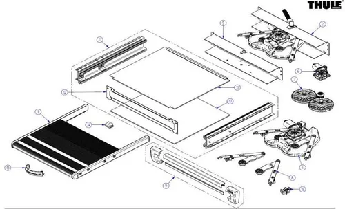 Thule Slide-Out Step G2 Ersatzteil