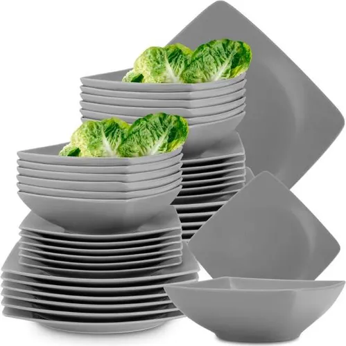 KONSIMO® Tafelservice EPIRI 36-tlg für 12 Personen in grau von Konsimo