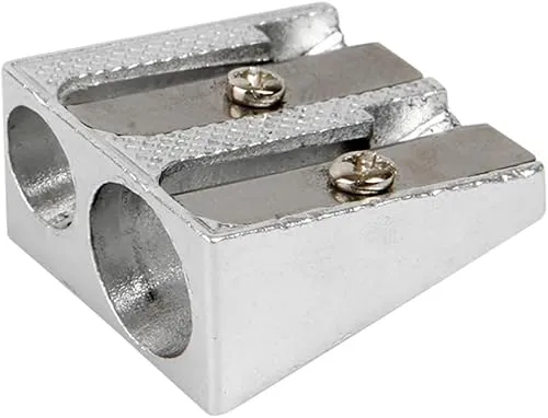 HomeHobby by 3L 15016 Pencil Sharpener anspitzer, Metal, Silber, Dicke und dünn