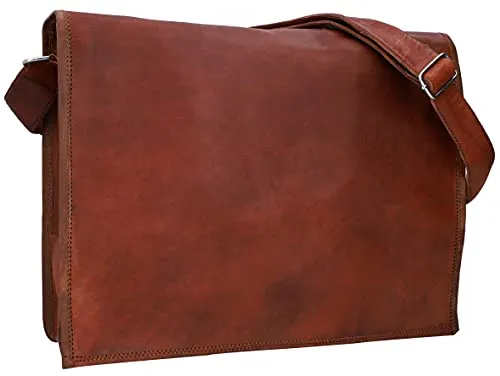 Gusti Laptoptasche Leder - Max Umhängetasche im Vintage-Style - Messenger-Bags mit echtem Leder, bietet sicheren Schutz für Laptop und Co. im angesagten Vintage-Design. Praktische Innentaschen für optimale Organisation.